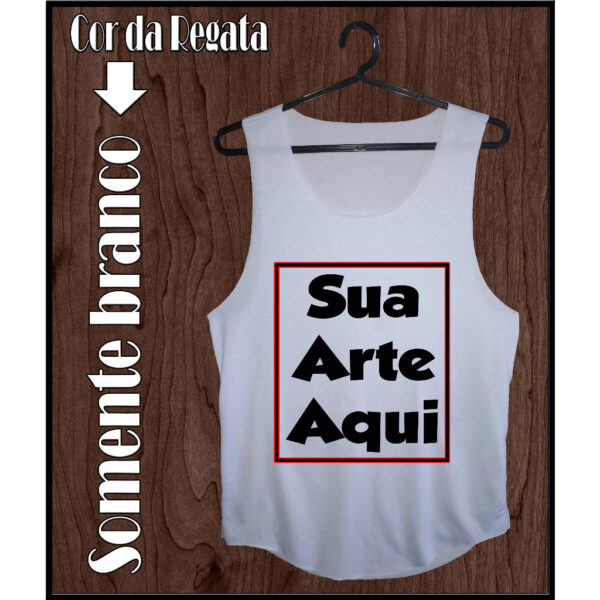 Regata Personalizado Camiseta Feminina Sua Arte Sua Logo Ler Descrição